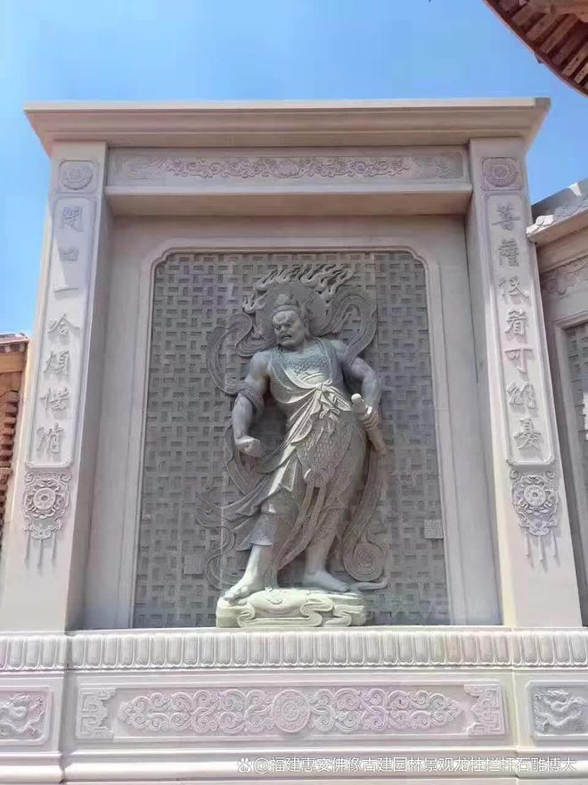 风水布局中的作用石雕哼哈二将在(图2)