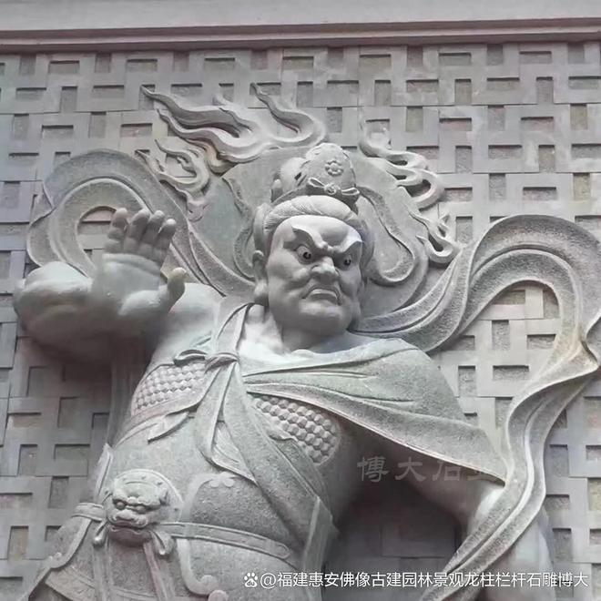 风水布局中的作用石雕哼哈二将在